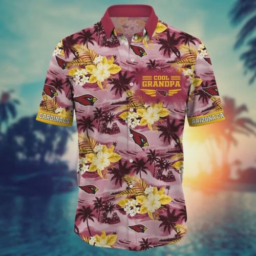 Arizona Cardinals NFL Aloha Grandparent Hawaiian Shirt Gift for Men and Women
