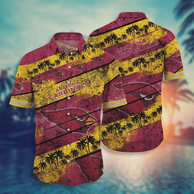 Arizona Cardinals NFL Aloha Vintage Art Hawaiian Shirt Gift for Men and Women