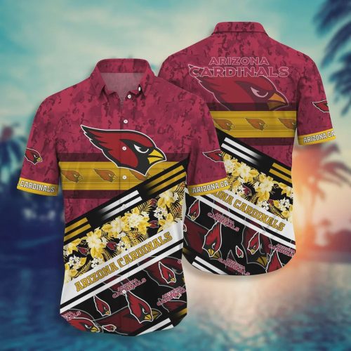 Arizona Cardinals NFL Camo Pattern Hawaiian Shirt Gift for Men and Women