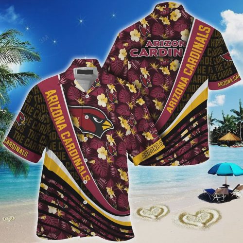 Arizona Cardinals NFL Hibiscus Pattern Hawaiian Shirt Gift for Men and Women