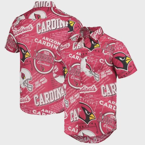Arizona Cardinals NFL Logo Art Pattern Hawaiian Shirt Gift for Men and Women