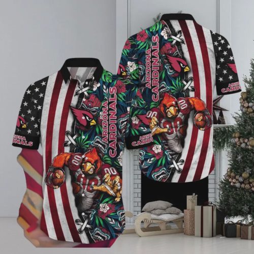 Arizona Cardinals NFL Mascot Aloha Summer Hawaiian Shirt Gift for Men and Women