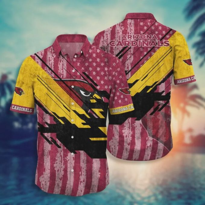 Arizona Cardinals NFL Vintage US Flag Hawaiian Shirt Gift for Men and Women