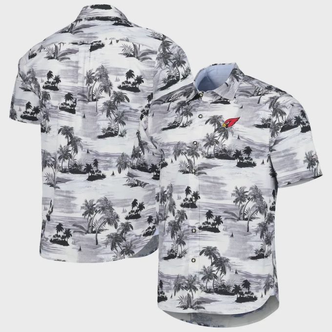 Arizona Cardinals NFL White Background Pattern Hawaiian Shirt Gift for Men and Women