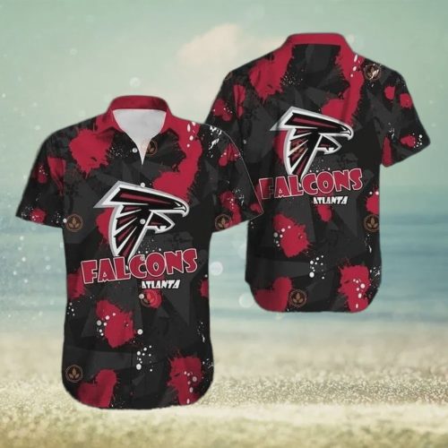 Atlanta Falcons NFL Black Aloha Pattern Hawaiian Shirt Gift for Men and Women