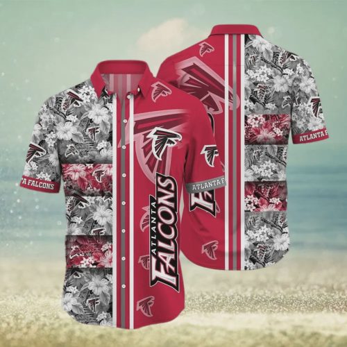 Atlanta Falcons NFL Flower Pattern Aloha Summer Vacation Gift Hawaiian Shirt Gift for Men and Women