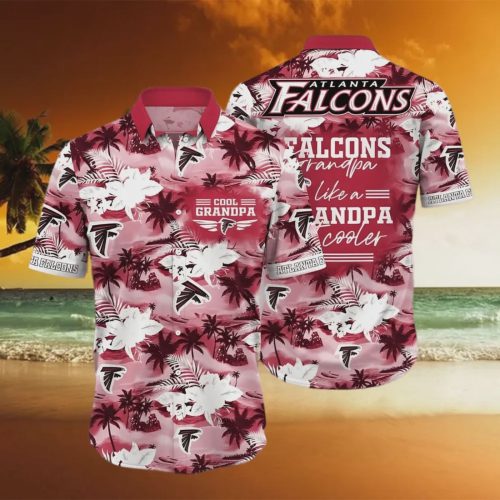 Atlanta Falcons NFL Granpa Like A Granpa But Cooler Hawaiian Shirt Gift for Men and Women