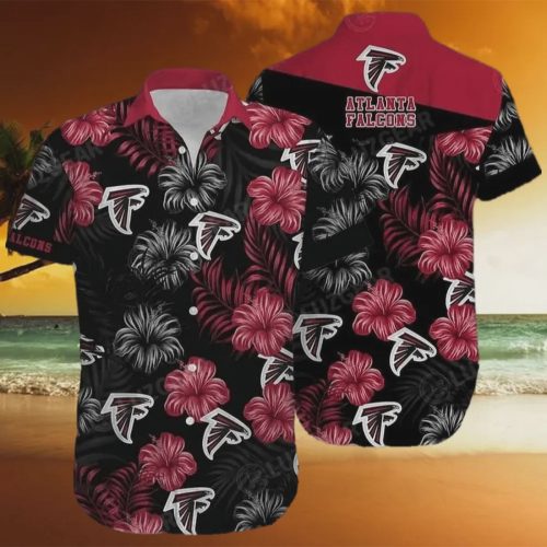 Atlanta Falcons NFL Hibiscus Flowers Summer Beach Hawaiian Shirt Gift for Men and Women