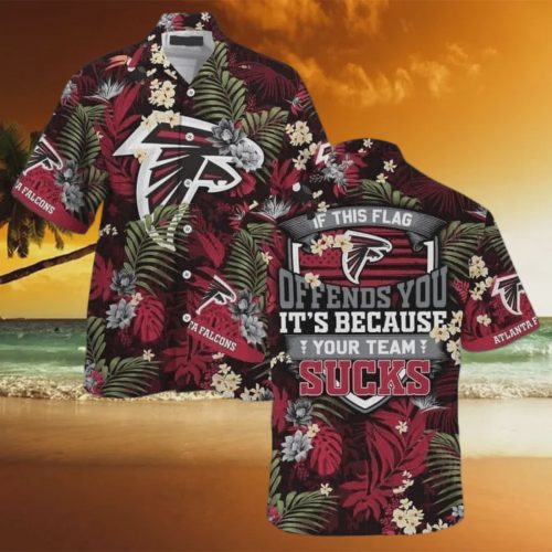 Atlanta Falcons NFL If This Flag Offends You Hawaiian Shirt Gift for Men and Women