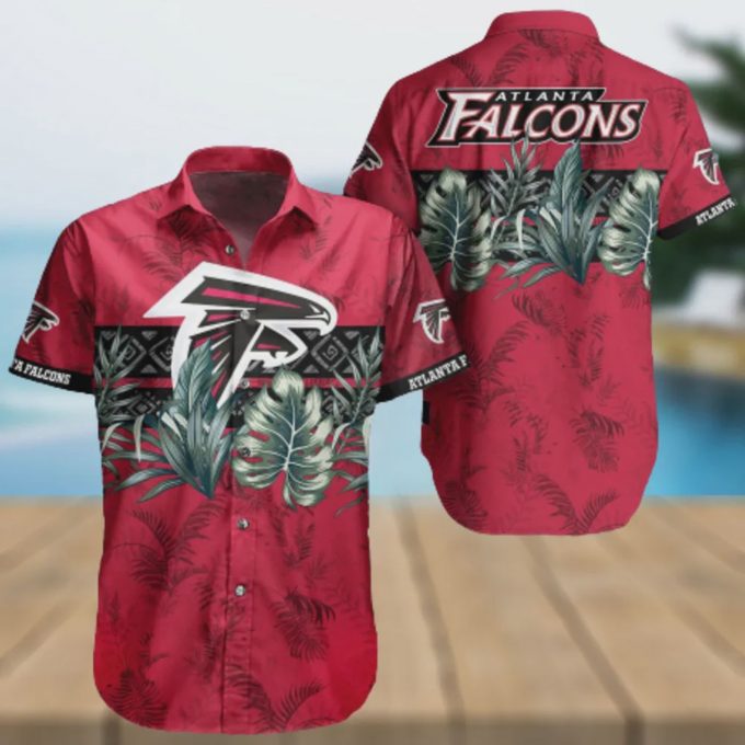 Atlanta Falcons NFL Leaves Summer Pattern Hawaiian Shirt Gift for Men and Women