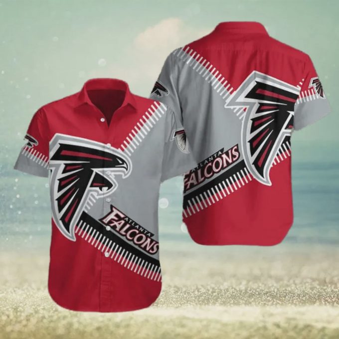 Atlanta Falcons NFL Red Aloha Gift For Football Fans Hawaiian Shirt Gift for Men and Women