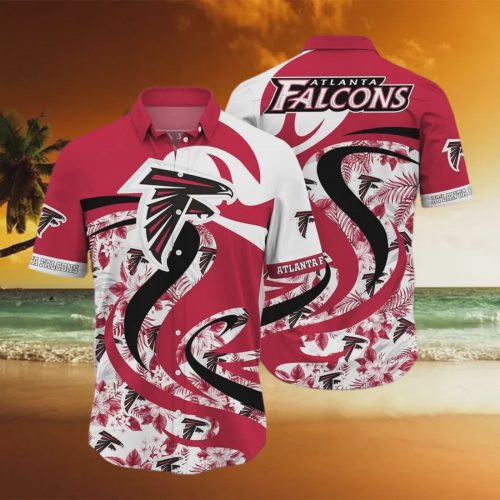 Atlanta Falcons NFL Tropical Flower Summer Aloha Beach Gift For Him Hawaiian Shirt Gift for Men and Women