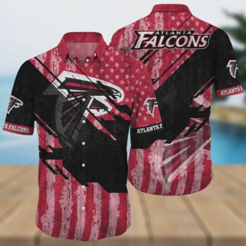 Atlanta Falcons NFL US Flag Summer Pattern Hawaiian Shirt Gift for Men and Women