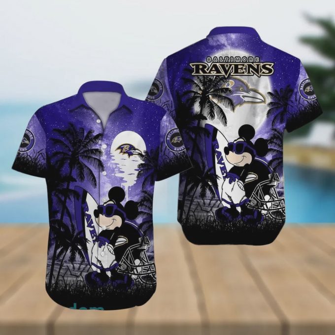 Baltimore Ravens NFL Mickey Mouse Hawaiian Shirt Gift for Men and Women