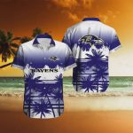 Baltimore Ravens NFL Palm Trees Gift For Son From Dad Hawaiian Shirt Gift for Men and Women