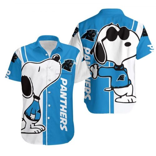 Beach Shirt Carolina Panthers Snoopy Lover All over print Printed 3D Button Hawaiian Shirt Gift for Men Dad Father Combo Beach