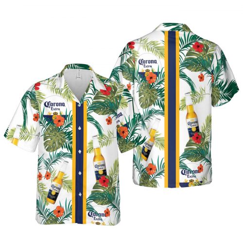 Beer Hawaiian Shirt Collection: Corona Extra Tropical Aloha Shirt For Men & Women - Perfect Beer Lover Gift