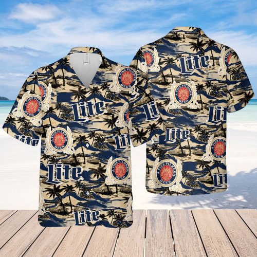 Miller Lite Hawaiian Sea Island Shirt: Refreshing Beer-Inspired Fashion