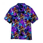 Bigfoot Play Dart Tropical Neon Hawaiian Shirt – Unisex Aloha Shirt Men and Women