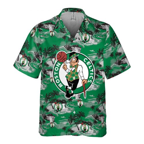 Boston Celtics 3D Button 3D Button Hawaiian Shirt Gift for Men Dad Father Gift for Men Dad Father SH1