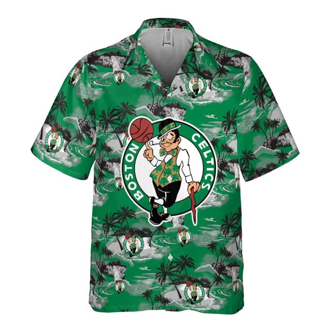 Boston Celtics 3D Button 3D Button Hawaiian Shirt Gift for Men Dad Father Gift for Men Dad Father SH1