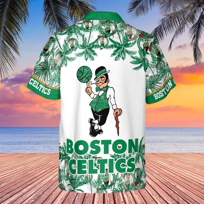 Boston Celtics 3D Button 3D Button Hawaiian Shirt Gift for Men Dad Father Gift for Men Dad Father V13
