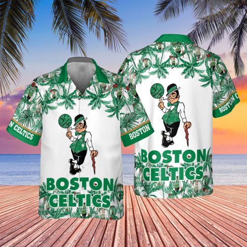 Boston Celtics 3D Button 3D Button Hawaiian Shirt Gift for Men Dad Father Gift for Men Dad Father V13