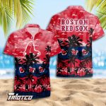 Boston Red Sox 3D Button Hawaiian Shirt – Perfect Men s Gift for Dad Father – Summer Style