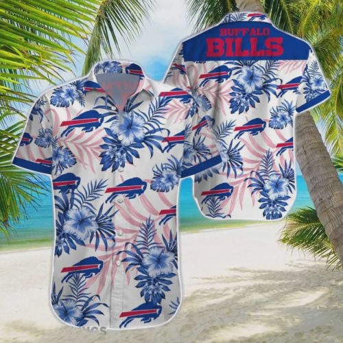 Buffalo Bills NFL Floral White Background Hawaiian Shirt Gift for Men and Women