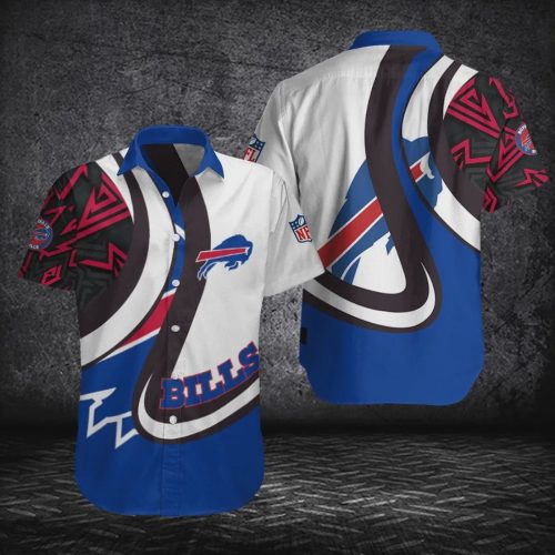 Buffalo Bills NFL Logo Sport Pattern Hawaiian Shirt V2 Gift for Men and Women