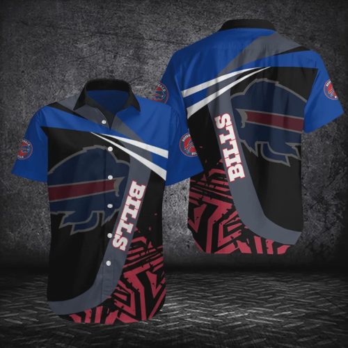 Buffalo Bills NFL Logo Sport Pattern Hawaiian Shirt V6 Gift for Men and Women