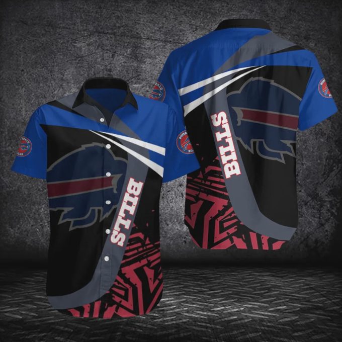 Buffalo Bills NFL Logo Sport Pattern Hawaiian Shirt V6 Gift for Men and Women