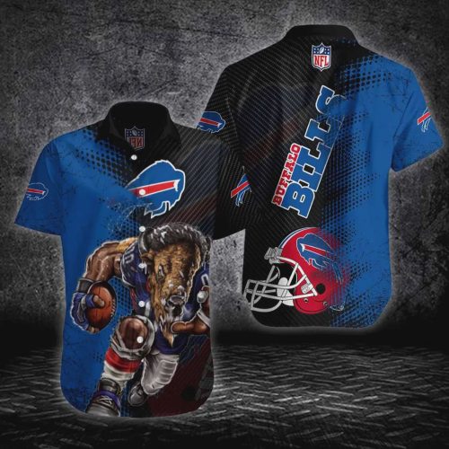 Buffalo Bills NFL Mascot Pattern Hawaiian Shirt Gift for Men and Women
