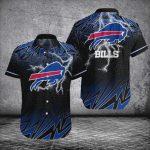 Buffalo Bills NFL Thunder Pattern Hawaiian Shirt Gift for Men and Women