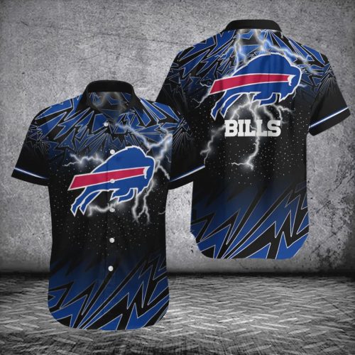 Buffalo Bills NFL Thunder Pattern Hawaiian Shirt Gift for Men and Women