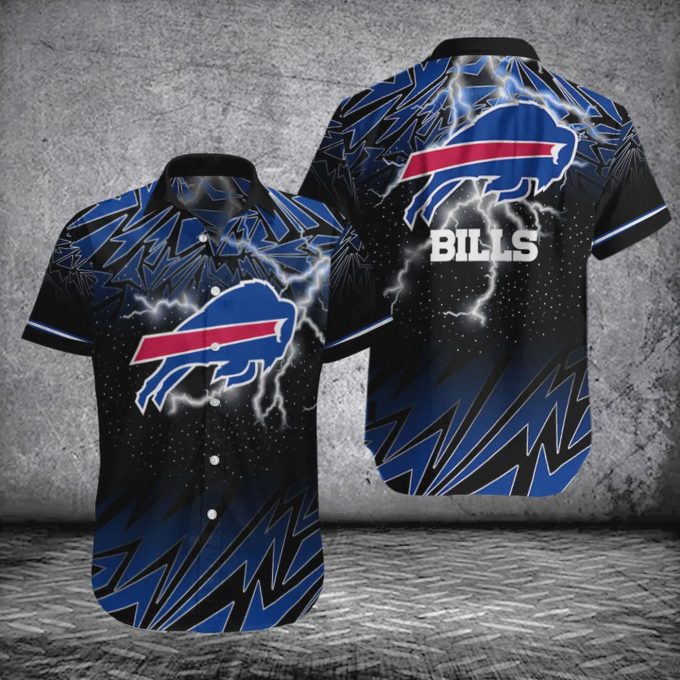 Buffalo Bills NFL Thunder Pattern Hawaiian Shirt Gift for Men and Women