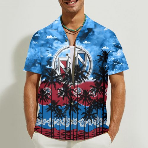 Buick 3D Button Hawaii Shirt Gift for Men Dad Father