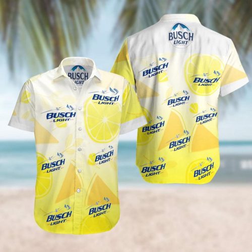 Busch Light Hawaiian Shirt: Lemon & Watermelon Birthday Gift for Beach & Beer Lovers - Aloha Shirt for Men & Women