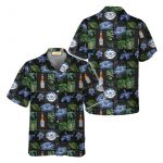 Tropical Hibiscus Flower Hawaiian Shirt: Busch Light Beer Aloha Shirt – Perfect Summer Vacation Gift Idea for Men and Women