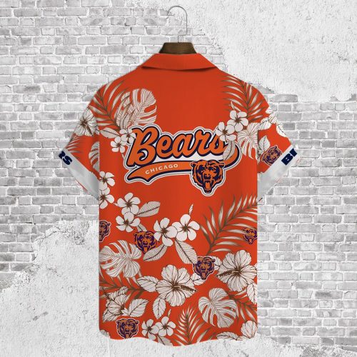 Chicago Bears 2023 AOP 3D Button 3D Button Hawaiian Shirt Gift for Men Dad Father Gift for Men Dad Father V24