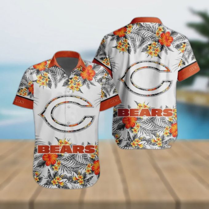Chicago Bears NFL Floral Tropical Team Hawaiian Shirt Gift for Men and Women