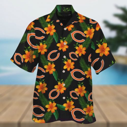 Chicago Bears NFL Great Floral Tropical Team Hawaiian Shirt Gift for Men and Women