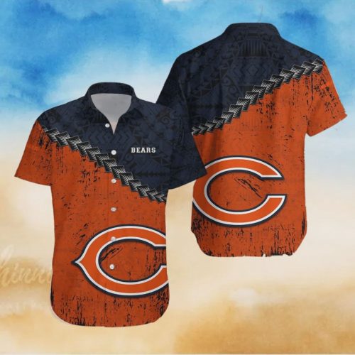 Chicago Bears NFL Polynesian Tattoo Hawaiian Shirt Gift for Men and Women