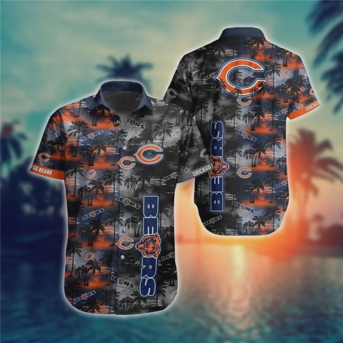 Chicago Bears NFL Tropical Island Pattern Hawaiian Shirt Gift for Men and Women