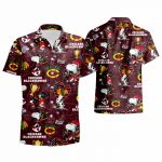 Chicago Blackhawks Snoopy 3D Button Hawaiian Shirt Gift for Men Dad Father 3d T Shirt summer shirt