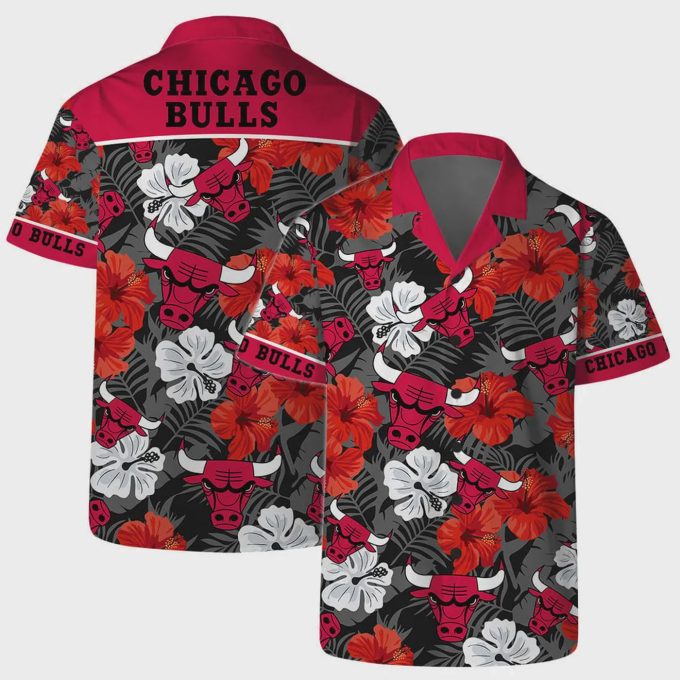 Chicago Bulls Floral Fantasy Hawaiian Shirt Gift for Men Dad and Father