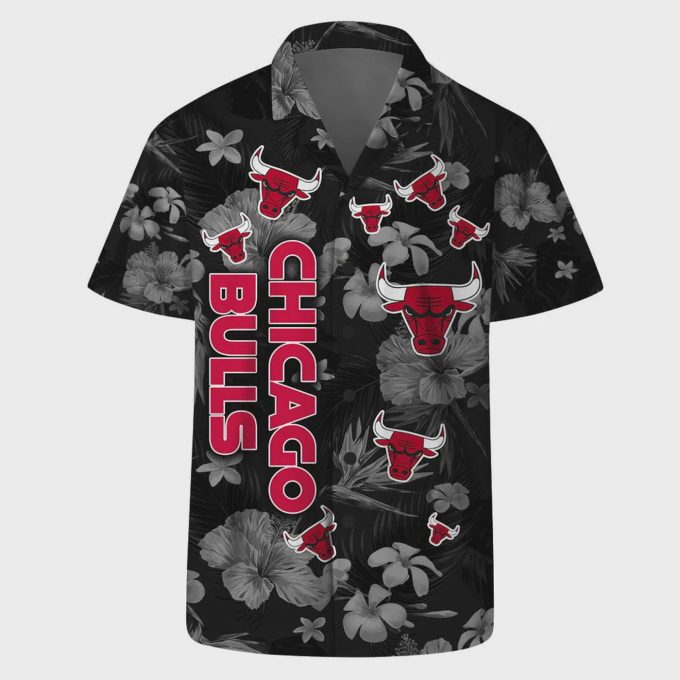 Chicago Bulls Floral Tropical Vibes Hawaiian Shirt Gift for Men Dad and Father