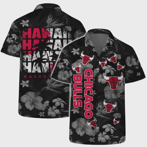 Chicago Bulls Floral Tropical Vibes Hawaiian Shirt Gift for Men Dad and Father