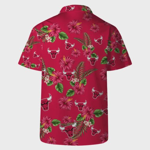 Chicago Bulls Hibiscus Paradise Hawaiian Shirt Gift for Men Dad and Father