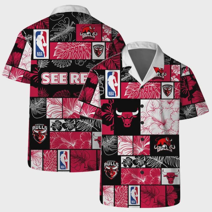 Chicago Bulls NBA Fusion Hawaiian Shirt Gift for Men Dad and Father